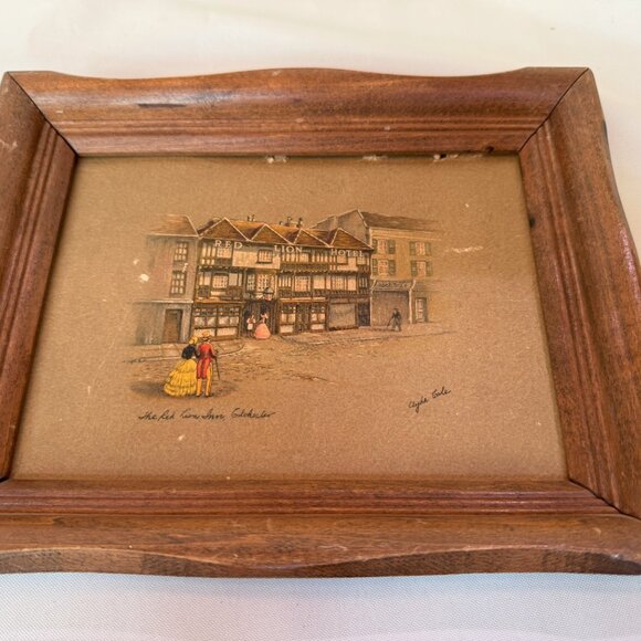 Vintage Clyde Cole Prints with Wood Frames - Picture 5 of 5